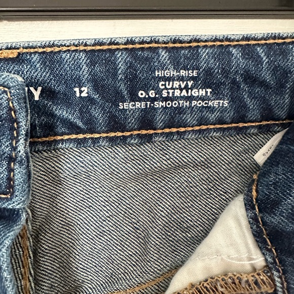 Old Navy Jeans “OG Straight” Curvy - Picture 3 of 7